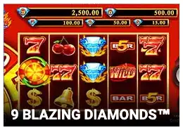 Slot 9 Blazing Diamonds™ en Quatro Casino