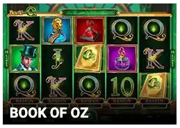 Slot Book of Oz en Quatro Casino